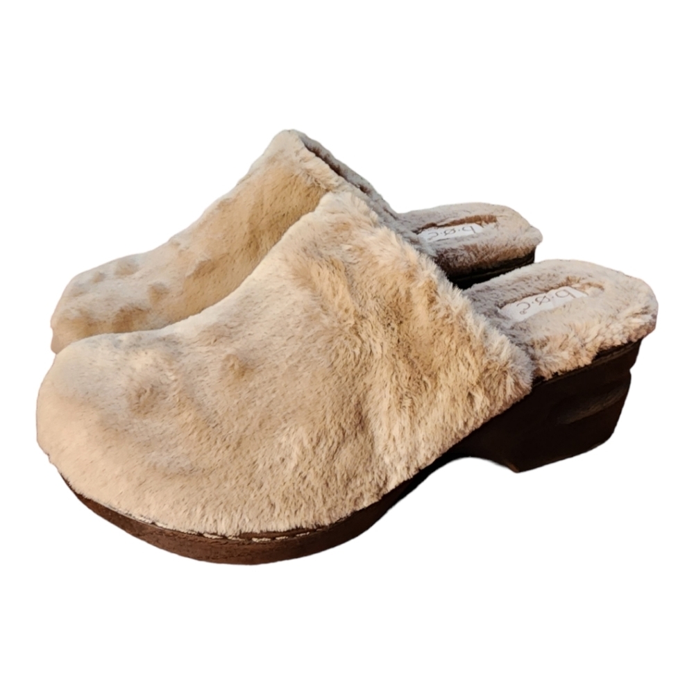 B.O.C. Womens Molly Faux Fur Slip-on Clogs Sz.8 Pre-owned